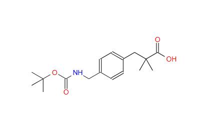 Benzenepropanoic acid, 4-[[[(1,1-dimethylethoxy)carbonyl]amino]methyl]-α,α-dimethyl-