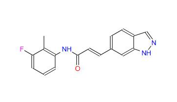 2-Propenamide, N-(3-fluoro-2-methylphenyl)-3-(1H-indazol-6-yl)-, (2E)-