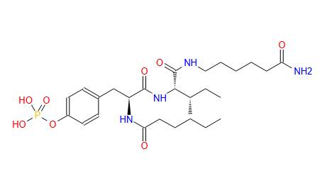 L-Isoleucinamide, O-(phosphono-κO)-N-(1-oxohexyl)-L-tyrosyl-N-(6-amino-6-oxohexyl)-