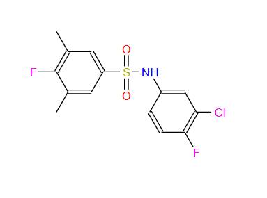 Benzenesulfonamide, N-(3-chloro-4-fluorophenyl)-4-fluoro-3,5-dimethyl-