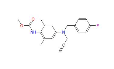 Carbamic acid, N-[4-[[(4-fluorophenyl)methyl]-2-propyn-1-ylamino]-2,6-dimethylphenyl]-, methyl ester