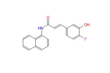2-Propenamide, 3-(4-fluoro-3-hydroxyphenyl)-N-1-naphthalenyl-, (2E)-