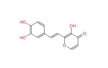 4H-Pyran-4-one, 2-[(1E)-2-(3,4-dihydroxyphenyl)ethenyl]-3-hydroxy-