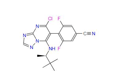(R)-4-(5-chloro-7-((3,3-dimethylbutan-2-yl)amino)-[1,2,4]triazolo[1,5-a]pyrimidin-6-yl)-3,5-difluorobenzonitrile