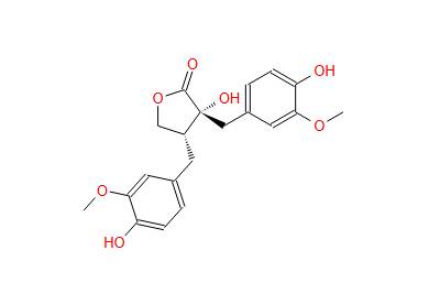 (3R)-3β,4α-Bis(3-methoxy-4-hydroxybenzyl)-3-hydroxytetrahydrofuran-2-one