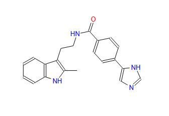 Benzamide, 4-(1H-imidazol-5-yl)-N-[2-(2-methyl-1H-indol-3-yl)ethyl]-
