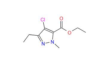 Ethyl 1-methyl-3-ethyl-4-chloro-5-pyrazolecarboxylate