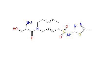 7-Isoquinolinesulfonamide, 2-[(2S)-2-amino-3-hydroxy-1-oxopropyl]-1,2,3,4-tetrahydro-N-(5-methyl-1,3,4-thiadiazol-2-yl)-