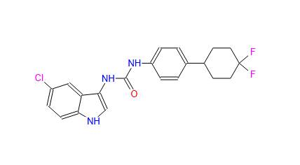 Urea, N-(5-chloro-1H-indol-3-yl)-N′-[4-(4,4-difluorocyclohexyl)phenyl]-